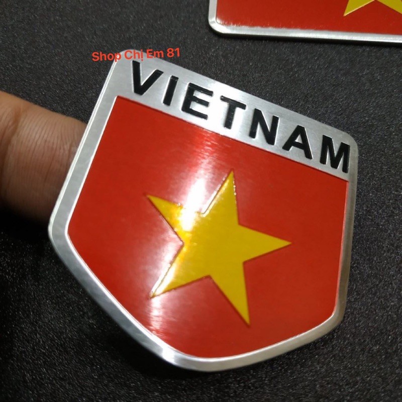 Tem nhôm chịu nhiệt hình cờ Việt Nam bền-đẹp-rẻ