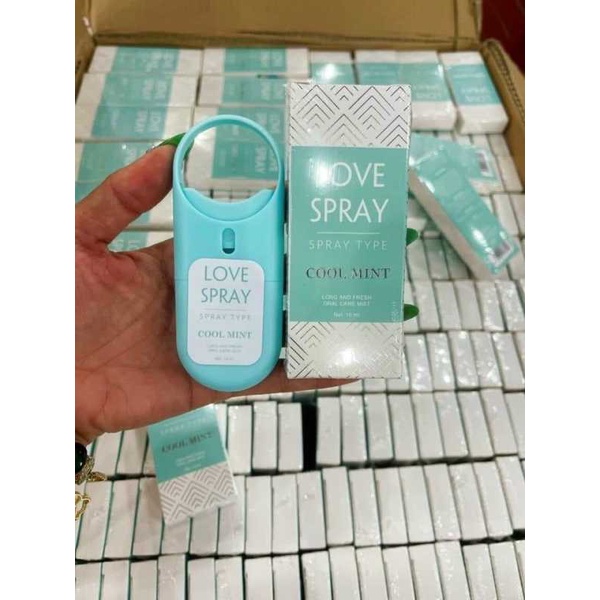 Xịt thơm miệng Love Spray hương bạc hà thơm mát khử mùi hôi 100ml