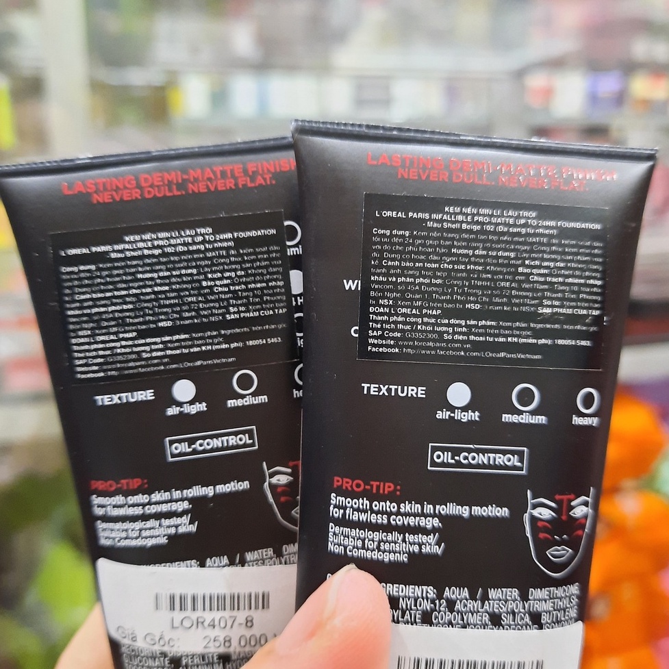 Kem Nền Trang Điểm Lâu Trôi L'Oreal Infallible Pro-Matte 30ml | BigBuy360 - bigbuy360.vn