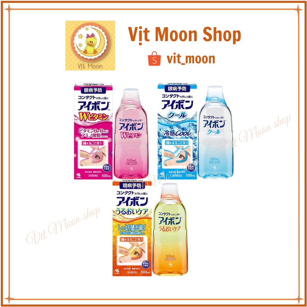 NƯỚC RỬA MẮT EYEBON W VITAMIN Nhật Bản 500ml