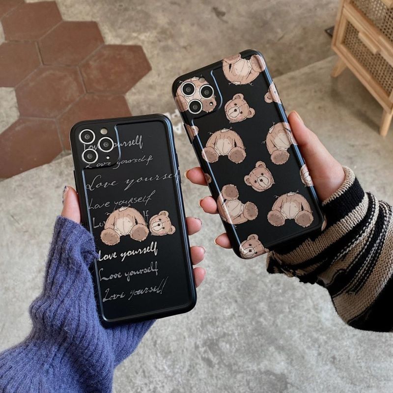 Ốp điện thoại họa tiết gấu thời trang cho Iphone 12pro Max 12mini 11pro Max X Xs Max Xr Se 2020 7 8+ | BigBuy360 - bigbuy360.vn