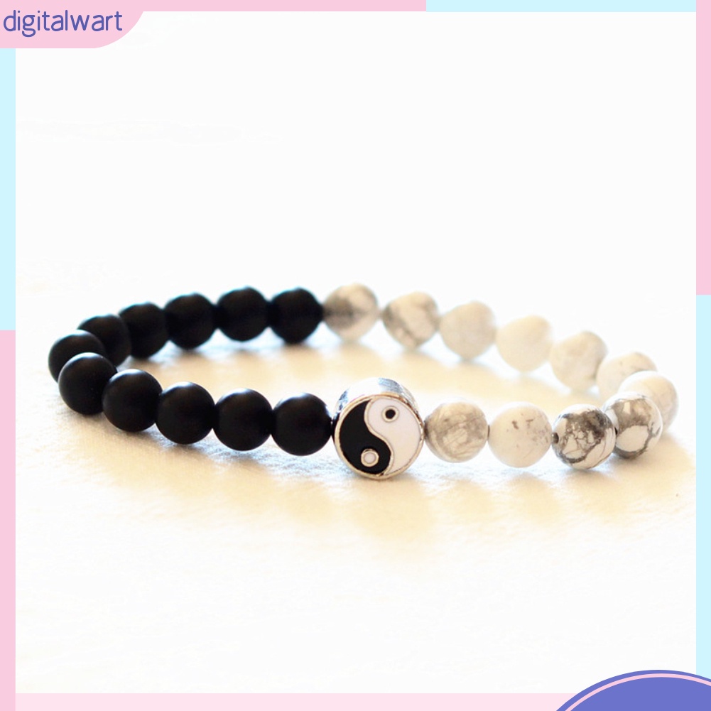Vòng tay chuỗi hạt phong cách âm dương cho nam và nữ