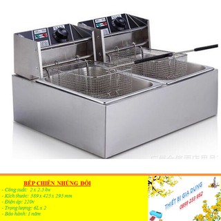 BẾP CHIÊN ĐÔI, BẾP CHIÊN NHÚNG ĐÔI CAO CẤP ( SIÊU DẦY)