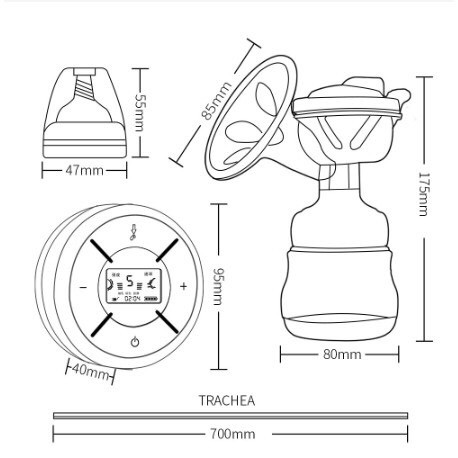 Máy Hút Sữa Điện Đơn Electric Breast Pump Cao Cấp