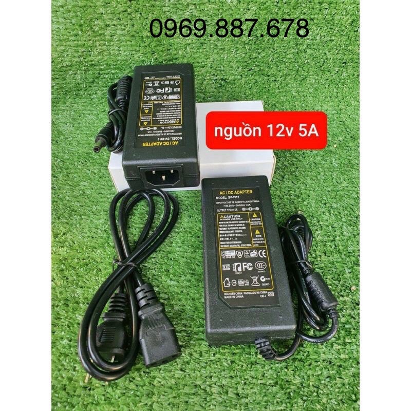 Bộ chuyển đổi nguồn điện 220v sang 12v, nguồn nhựa 12v 5a