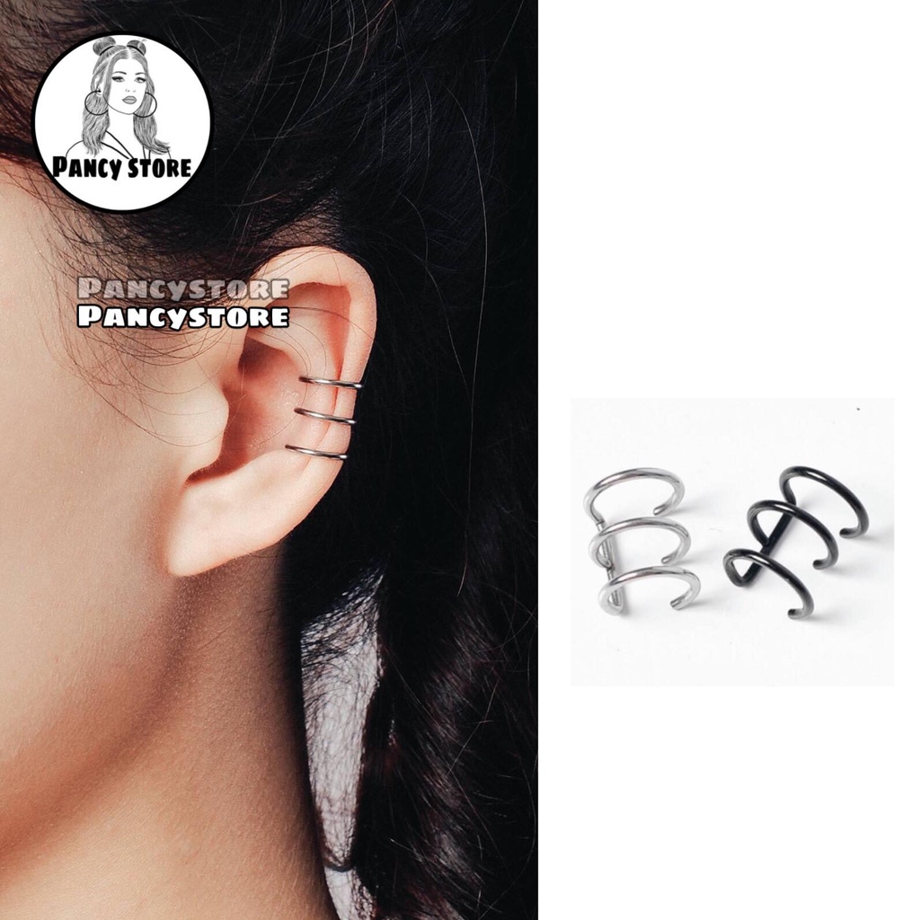 kẹp tai titan tam thanh không cần xỏ lỗ Unisex nam nữ