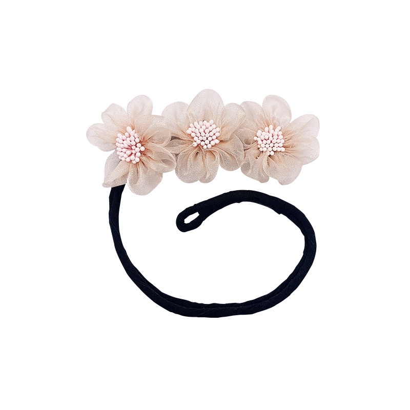 Dây Cột Tóc Ba Bông Cúc Nhỏ Dễ Thương Phong Cách Hàn Quốc Cho Nữ
