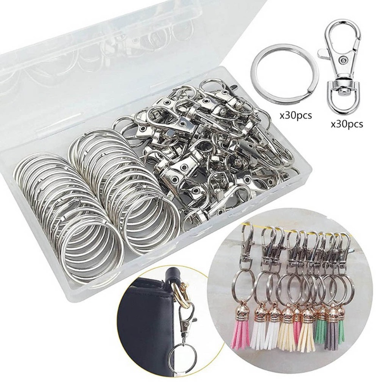 Set 60 móc khóa xoay được tiện lợi