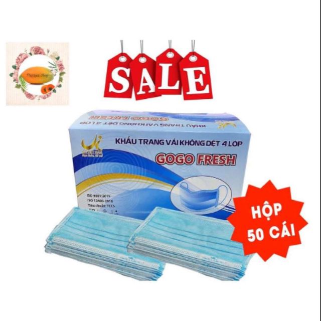 [Hộp 50 cái] Khẩu trang y tế 4 lớp IGG Danasa