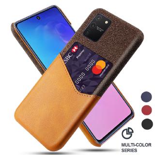 Samsung Galaxy Note 10 Lite S10 Lite Case Luxury Leather Fabric Card Slot Shockproof Business Wallet Thin Cover