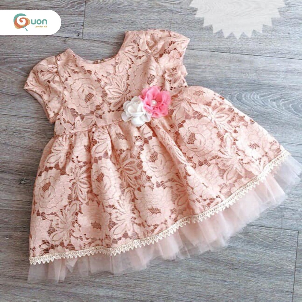 Đầm công chúa bé gái từ 6 - 15kg vải ren cao cấp Sunny nhí - GUON