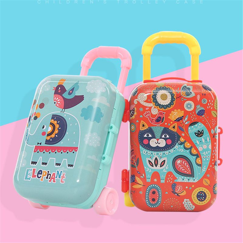 Hộp Đựng Kẹo Trò Chơi Mini Bằng Nhựa Hình Vali Dễ Thương Cho Bạn Gái