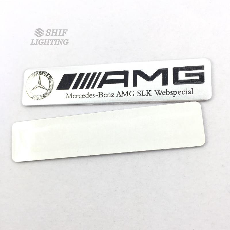 Miếng dán logo bằng nhôm cho xe Mercedes Benz