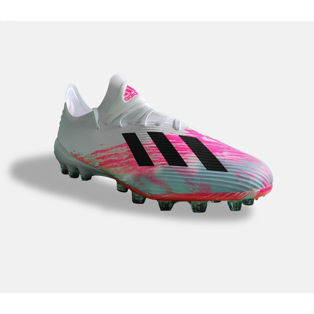 ADIDAS X19.1 Speedmesh AG Pink – Giày Đá Bóng Sân Cỏ Nhân Tạo Màu Hồng Trắng Đẹp Mắt