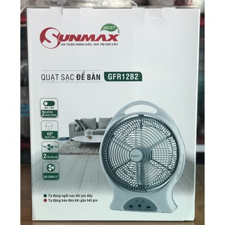 Quạt sạc tích điện Sunmax GFR12B2