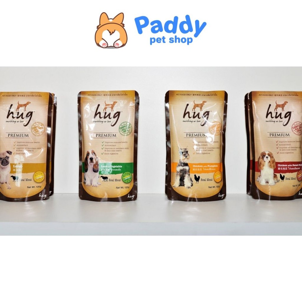 Pate Hug Bổ Sung Chất Xơ Cho Chó Mọi Lứa Tuổi (120g)