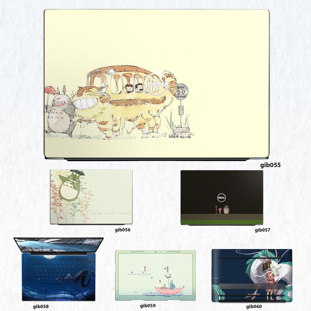 Skin dán Laptop Dell in hình Ghibli _nhiều mẫu 9 (inbox mã máy cho Shop)