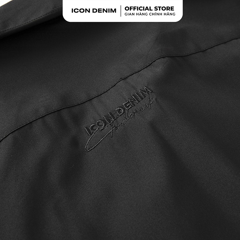 Áo Sơ Mi Nam ICON DENIM Tay Ngắn Cổ Vest Phối Lơ-Vê Relaxed-Fit | BigBuy360 - bigbuy360.vn