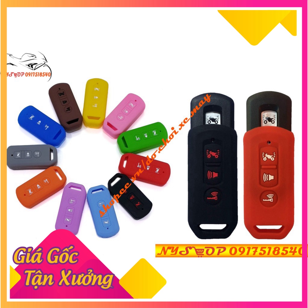 Bọc (Bao) Silicon Cho Chìa Smartkey SH 2016-2019, sh mode,PCX (Ảnh Sp thật)