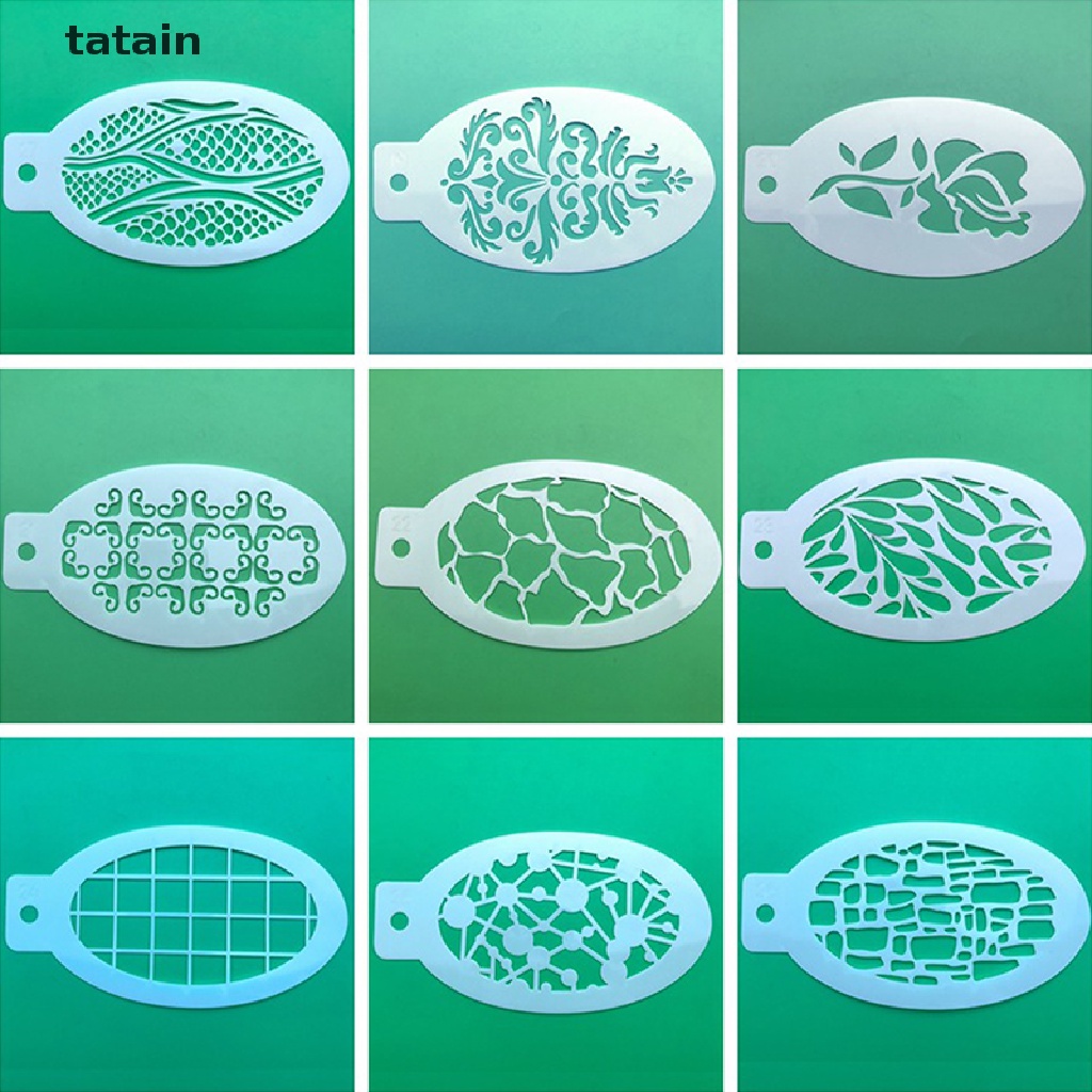 [Hàng mới về] Set 42 khuôn vẽ trang trí mặt/ cơ thể nghệ thuật dự tiệc sinh nhật/ halloween DIY CVX