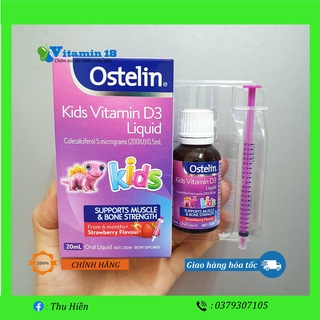 Vitamin D3 Liquid 20ml cho bé từ 6 tháng