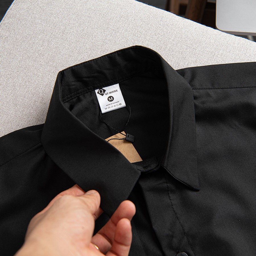 Áo Sơ Mi Nam Tay Ngắn  form Rộng Vải Kate Thoáng Mát QTSM02 | BigBuy360 - bigbuy360.vn