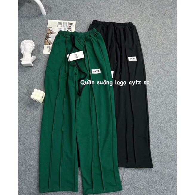 Quần Dài Nỉ ATYZ Màu Đen_Xanh Unisex ảnh thật ( nam nữ mặc đều được)