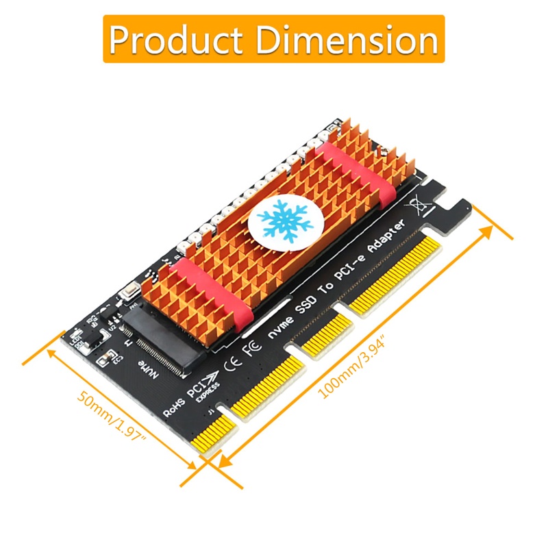 Thẻ Mở Rộng zzz SSD M2 NVME Sang Pcie 4 Chuyên Dụng Cho Chuyển Đổi Chìa Khóa