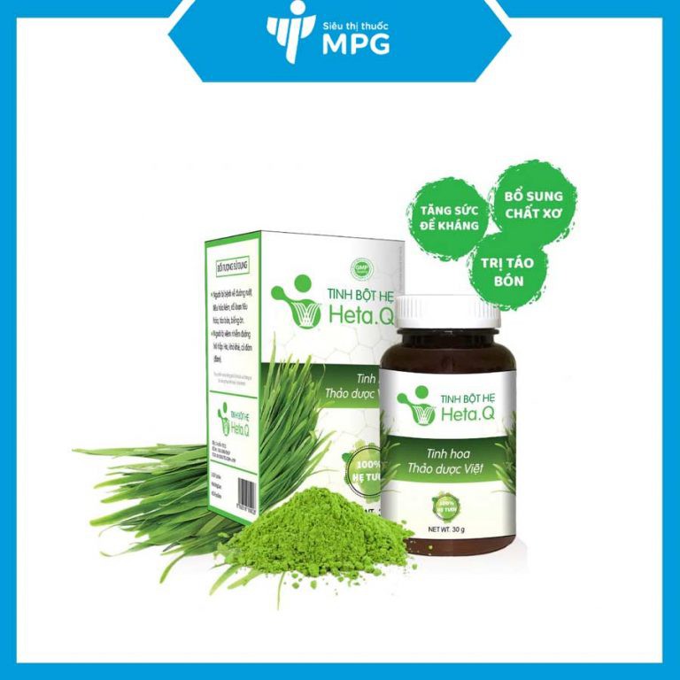 Tinh bột hẹ Heta Q - Đẩy lùi táo bón, bổ sung chất xơ ở trẻ em và người lớn.