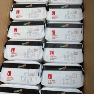 Bịch 120 miếng khăn ướt siêu thị Lotte