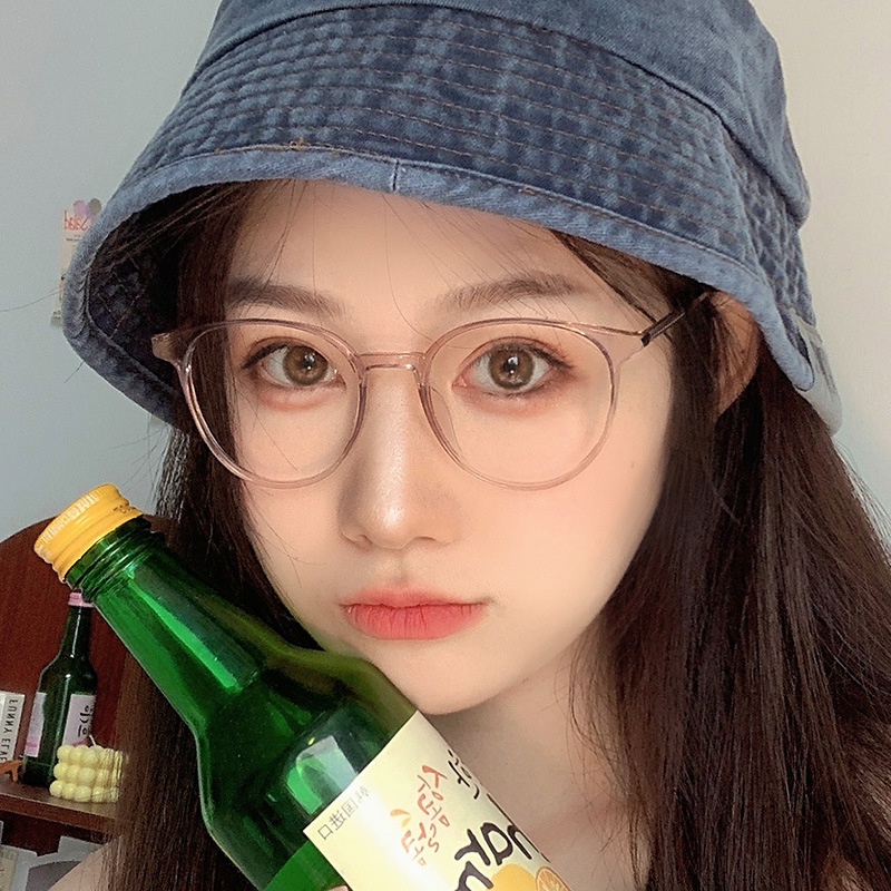 Mắt Kính Gọng Tròn Chống Ánh Sáng Xanh TR90 Thời Trang