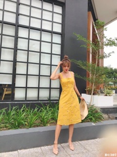 Đầm thêu 2 dây (3 màu)