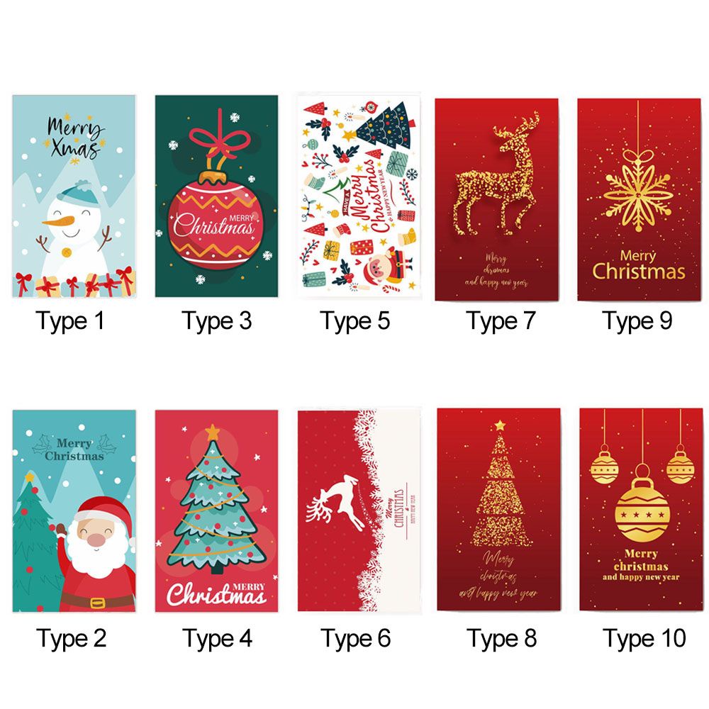 Set 50 tấm giấy note 9*5.4cm trang trí giáng sinh