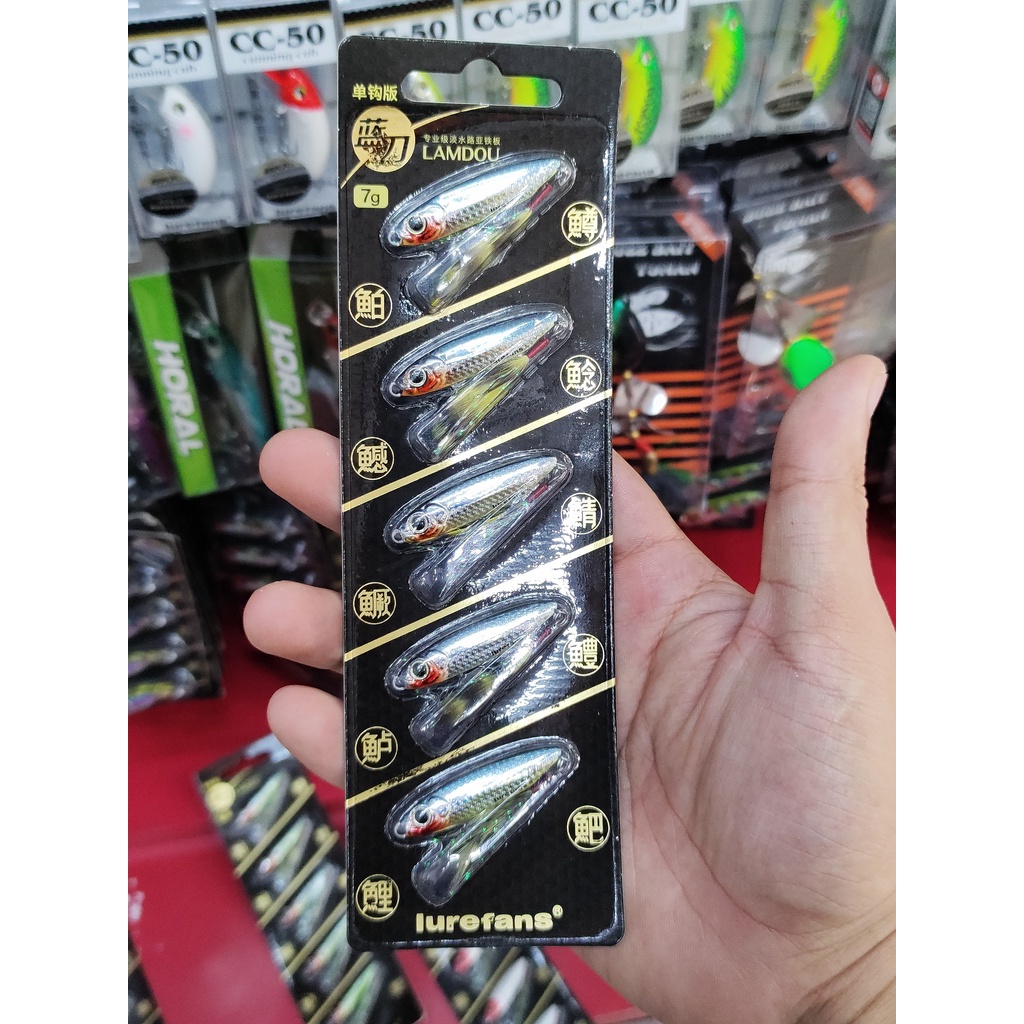 Mồi giả , mồi câu lure , câu biển JIG LAMDOU siêu nhạy cá lóc, cá chẽm