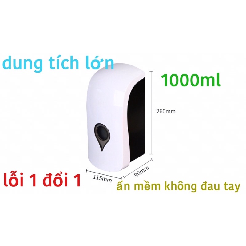 Hộp đựng nước rửa tay 1000ml - nút ấn mềm