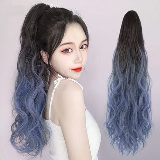 Bộ tóc giả dài xoăn nhuộm màu ombre thời trang cho nữ