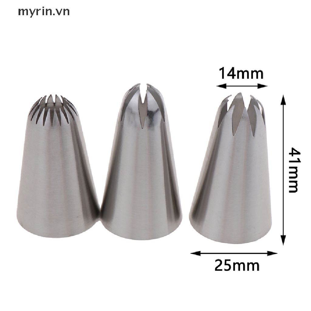Bộ 3 Đuôi Bắt Bông Kem Trang Trí Bánh