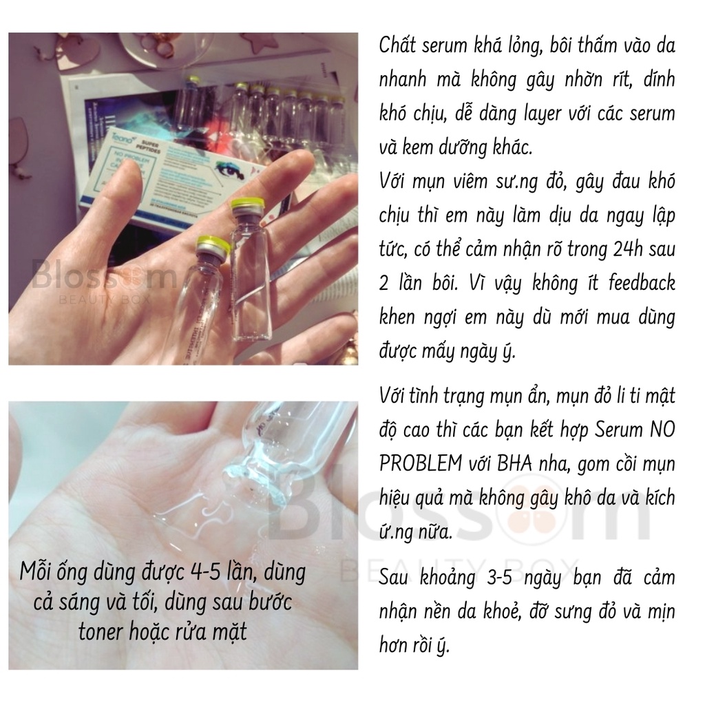Serum da dầu mụn NO PROBLEM, ANTI-REDNESS, ASAP Teana