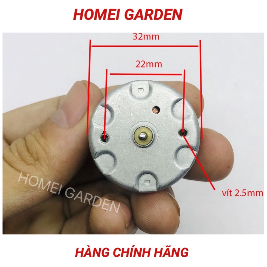 Mô tơ 6V tôc độ chậm 1250 RPM kèm bánh răng điện áp 6v chạy êm  - CM0002