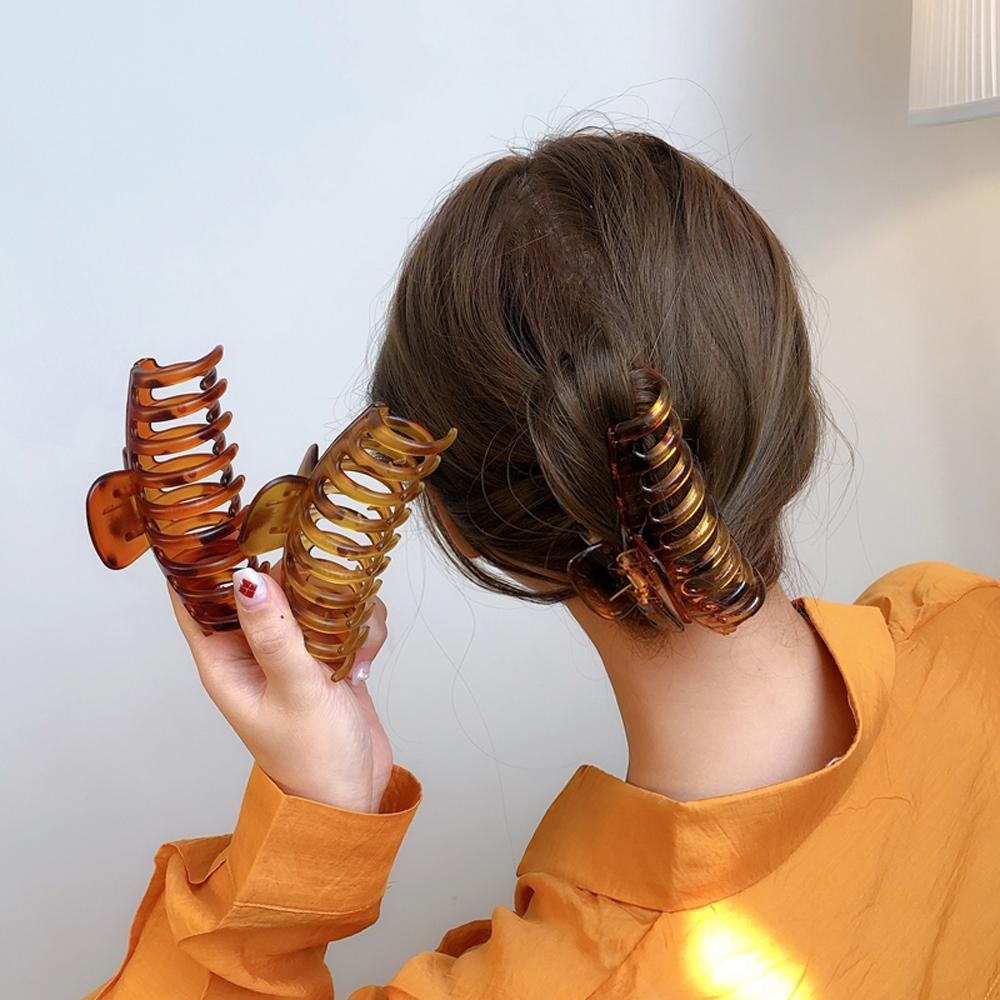 Kẹp Tóc Càng Cua Bằng Nhựa Cỡ Lớn Thanh Lịch VANES1