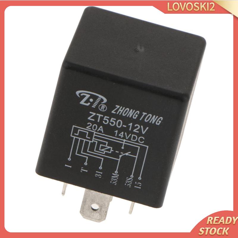 Rơ Le Cần Gạt Nước Kính Chắn Gió Ô Tô Có Công Tắc Cao Cấp Lovoski2] DC12V 20A