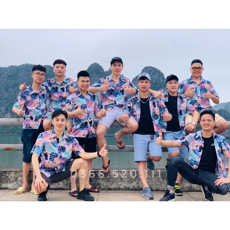 [Video- Đủ Size] Áo Sơ Mi Hoạ Tiết, Áo Đi Biển Chất Kate loại 1 Siêu Mát, Đẹp, Giá Rẻ