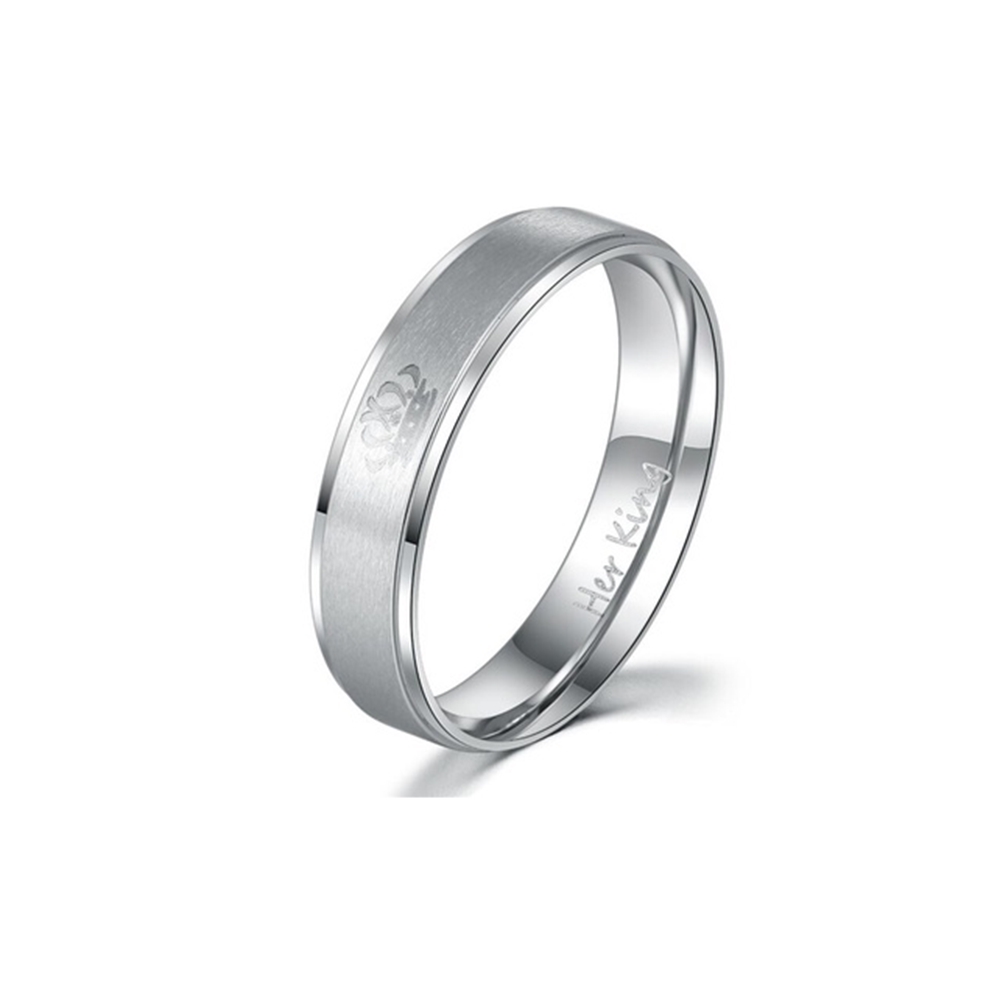 Nhẫn khắc chữ HIS Beauty / Her Beast độc đáo cho cặp đôi