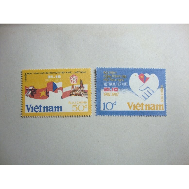Tem sưu tập MS 526 Tem Việt Nam Kỷ niệm ngày thành lập Hội Hữu Nghị Viêt-Tiệp 1987