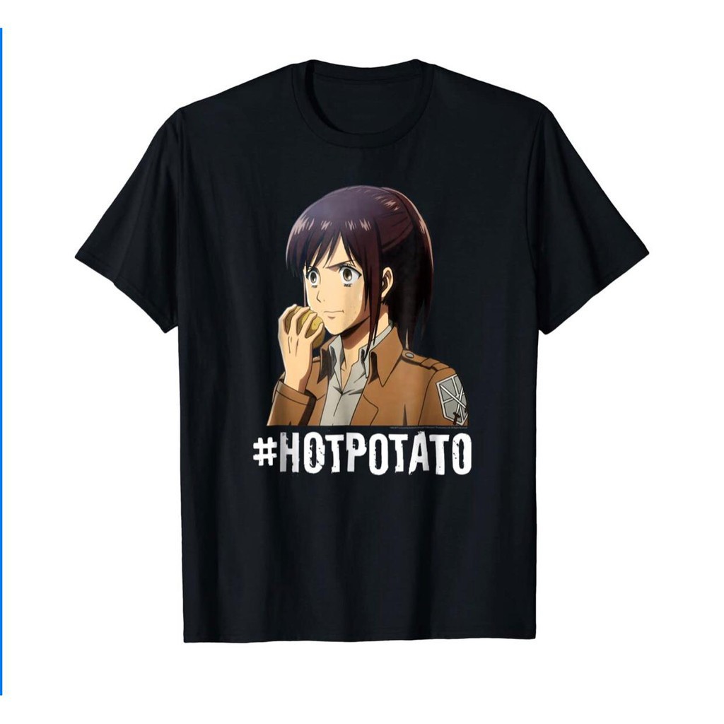 HOT???? Áo Phông Attack On Titan Sasha Hotpotato Tshirt Anime Manga Shingeki  No Kyojin cực chât giá tốt | Shopee Việt Nam