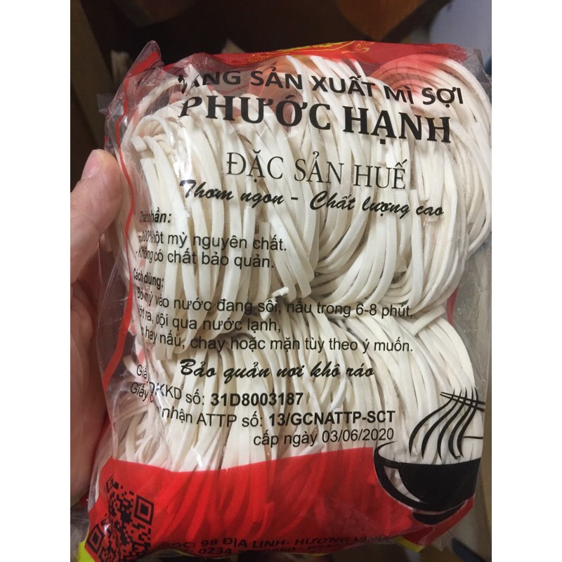 🔥FREESHIPXTRA,HÀNG MỚI🔥Bánh canh khô 400gr (mì vắt) siêu ngon Phước Hạnh  - Đặc sản Huế.