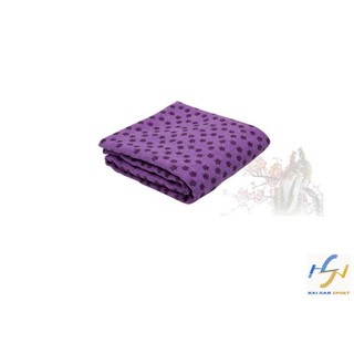 Khăn trải thảm yoga phủ hạt nhựa nguyên sinh (Màu tím)