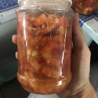 Mắm tôm đất nhà làm 100k/500g