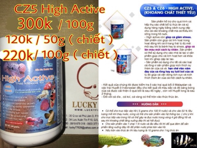 Bịch High Active 50g (Chia từ hủ lớn 1kg)