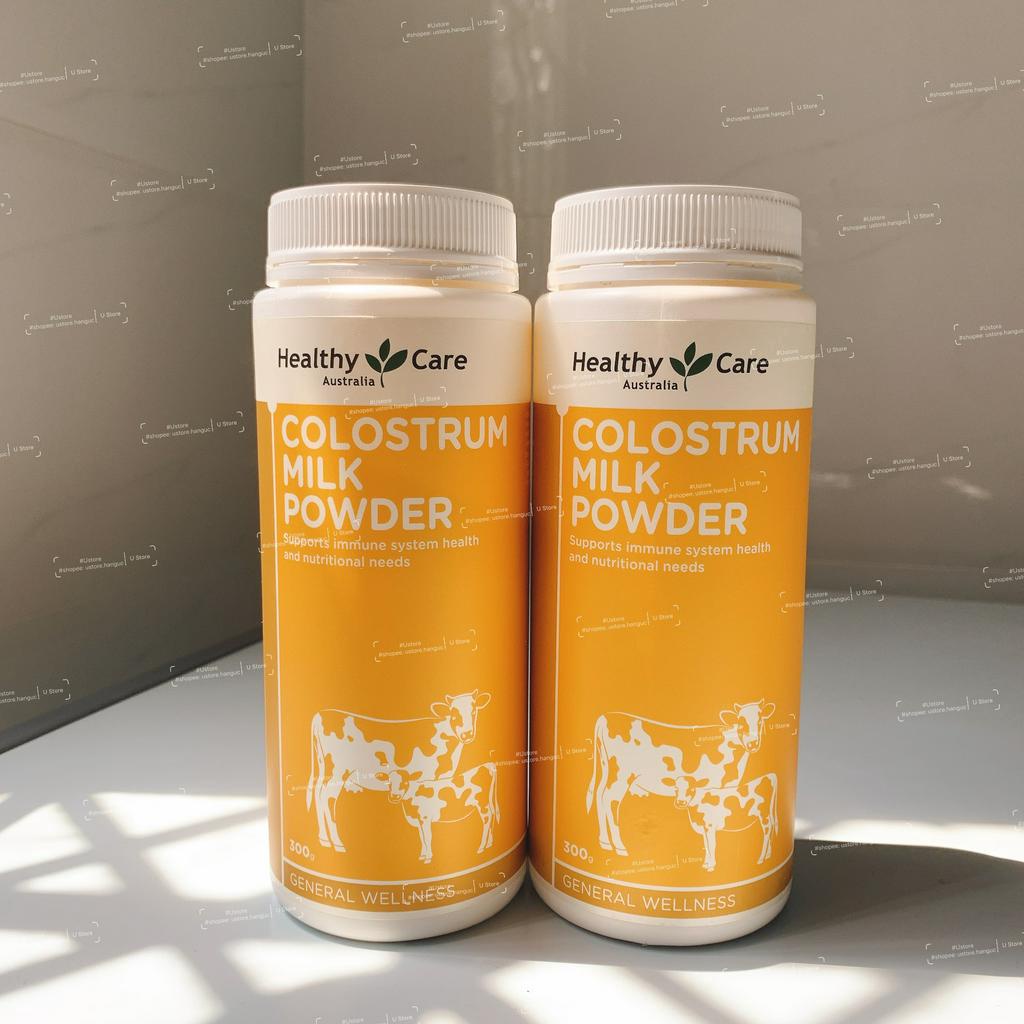 🐄🥛Sữa bò non Úc Healthy Care Colostrum Milk Powder 300g của Úc mẫu mới 👶🏻